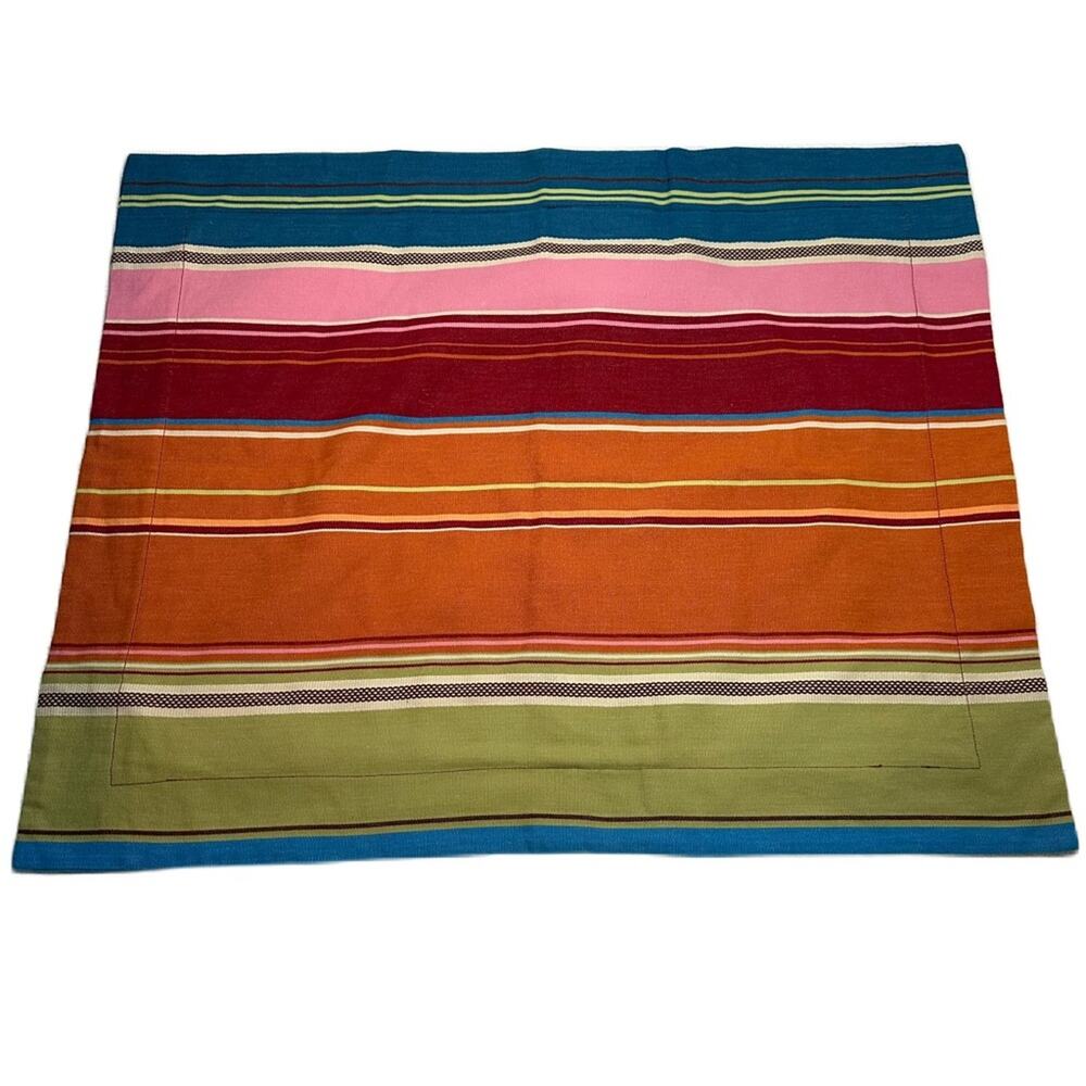 PB Teen Stripe PURA VIDA standard pillow sham